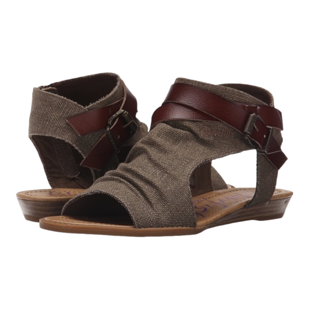 Blowfish Malibu Balla4earth Side Zippers and Adjustable Straps Roman Sandals, 7